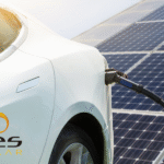 Une mobilité durable avec l’installation de chargeurs. L’énergie solaire arrive jusqu’à votre voiture électrique.