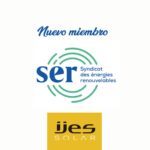 Ijes Solar se incorpora al Sindicato de Energías Renovables (SER) de Francia